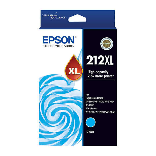 Epson 212XL Cyan Genuine Ink Cartridge