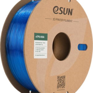 eSUN TPU 95A Flexible Blue Transparent Filament